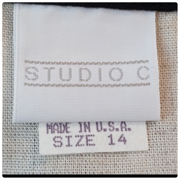 Linen Flax Blend RED n BLACK Long Wrap Skirt Sarong Size 14 Aztec Tribal Print● - Picture 8 of 12